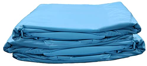 Planet Pool Poolfolie Ersatzfolie Achtformbecken 725x460x120cm - Dicke 0,6mm - Einhängebiese - blau