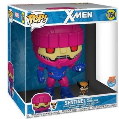 Funko Pop! Jumbo Marvel: X Men - Sentinel with Wolverine* (Special Edition) #1054 Bobble-Head Vinyl Figure
