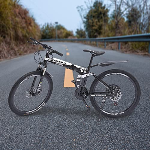 LENJKYYO 26 Zoll Mountainbike, Fahrrad 21 Gang Schaltung für Jungen/Mädchen/Damen/Herren Radsport-Enthusiast, Pro Citybike mit Federungsrahmen (Federgabel & Hinteren Stoßdämpfer)