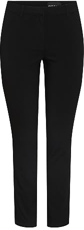 Pieces Pantalon Chino Pcskin MW Noos BC pour Femme, Noir, S x 32L