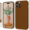 KPPIT iPhone 14 Pro Max Case Silicone, Ultra Slim Soft Gel Anti-Scratch,Microfiber Lining,Rubber Shockproof Case Cover iPhone 14 Pro Max Brown [6.7 inch]
