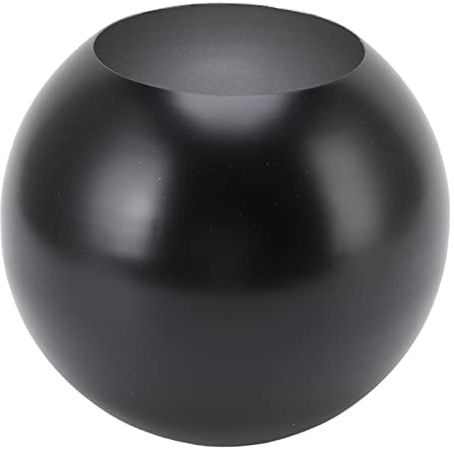 HERCHR Runde Vase, Nordischer Stil Moderne Edelstahl Blumenvase, Deko Vase Im Runden Design, Elegante Dekovase Für Wohnzimmer, Ball Vase 14cm Black, Blumenvase Für Wohnkultur, Tulpenvase Für Ornament