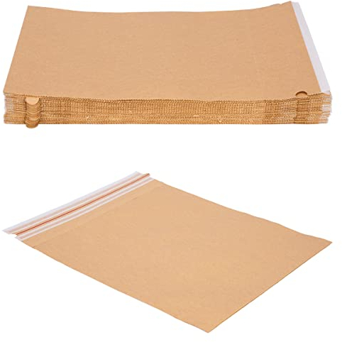 verpacking Versandbeutel aus Kraftpapier 120 g/m² wiederverschließbar 38 x 44 cm Versandtasche Warensendung (50 Stück)