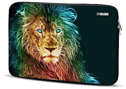 SUBBLIM Funda Ordenador Neopreno Trendy Sleeve Neo 15.6 Lion