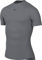 NIKE FB7932-084 M NP DF TIGHT TOP SS Sweatshirt Men's SMOKE GREY/BLACK Size M
