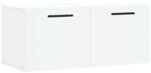 vidaXL Wandschrank Weiß 80x36,5x35 cm Holzwerkstoff