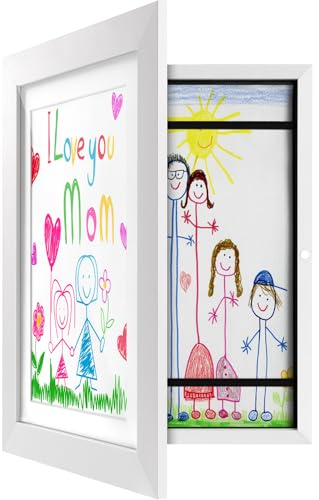 Bilderrahmen Kinderzeichnungen, Kinder Kunstrahmen Frontöffnung A4 Rahmen, Kunst Rahmen Kinder, Kunstwerk Display Aufbewahrungsrahmen für Kinder, Kunstwerk Display Aufbewahrungsrahmen für Kinder, Weiß