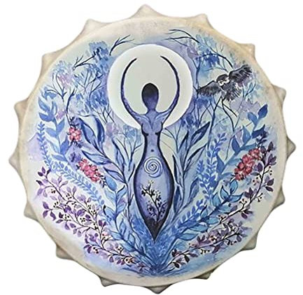 Schamanentrommel Sibirische Trommel, Spirit Music Drum Stick mit Drum Stick Home Office Decor Collection (2)