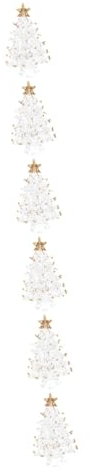 HOMSFOU 6st Weihnachtsbaum Aus Kristall Mini-weihnachtsbaumfiguren Weihnachtsbaumfigur Aus Kristall Tisch-Weihnachtsbaum Weihnachtsbaumspitzen Mini-kiefern Miniatur Glas Kleine Dekoration