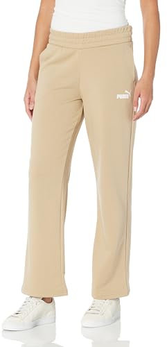 PUMA Essentials Damen-Sweathose mit geradem Bein, Fleece, Prairie Tan, S