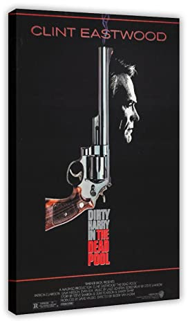 THEGIS Leinwandposter Clint Eastwood Dirty Harry In The Dead Pool, Schlafzimmer, Dekoration, Sport, Landschaft, Büro, Raumdekoration, Geschenk, Rahmenstil, 60 x 90 cm