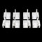 4x Paires de Guides Hauts pour Porte Coulissante de Placard FORM OPTIMUM