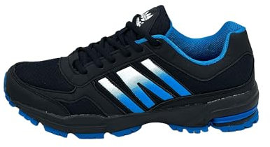 Ablovo® Herren Damen Sneaker Sportschuhe Laufschuhe Turnschuhe Runners 36-47 (Navy-Königsblau, EU Schuhgrößensystem, Jugendliche, Herren, Numerisch, M, 37)