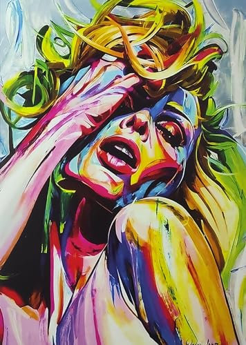 KUSTOM ART Dekoratives Poster für die Wand, Pop Art, Marilyn Monroe, Kunstdruck auf beschichtetem Papier, 42 x 30 cm, ohne Rahmen