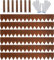 JonesHouseDeco verzinkte Rasenkante, 100 cm L x 20 cm H mit Bronze-Pulverbeschichtung, Stahl-Landschaftseinfassung, Hofweg-Trennwand, Metalldekoreinfassung (6 m Länge insgesamt) mit 11 Clips K649B08