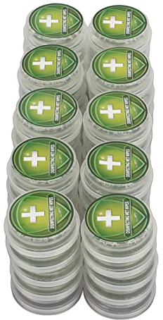 Verdant Touch Lingettes de nettoyage individuelles humides de type presse pour les mains, 50 pièces emballées individuellement, lingettes humides sèches et sèches pour voyage