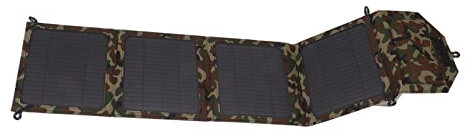 Panneau Solaire Pliable, Camouflage 40W Panneau Solaire Pliable 2 Port USB Chargeur Solaire en Silicium Monocristallin pour Camping Remorque Voiture 12V, Panneaux Solaires