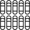 10 Stück Fahrrad-Silikon, Fahrrad Stretch-Gummi-Ring Flashlight Gummibandhalter, Fahrrad Montageband Silikon Lenkerhalter für Flashlight LED Bike Lights