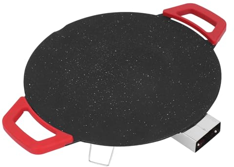 BBQ-Grillpfanne Im Koreanischen Stil, Antihaftbeschichtete, Rauchfreie Grillplatte, 30 cm Runde Koreanische Grillpfanne, Grillplatte, Elektrische Grillpfanne, Backblech für
