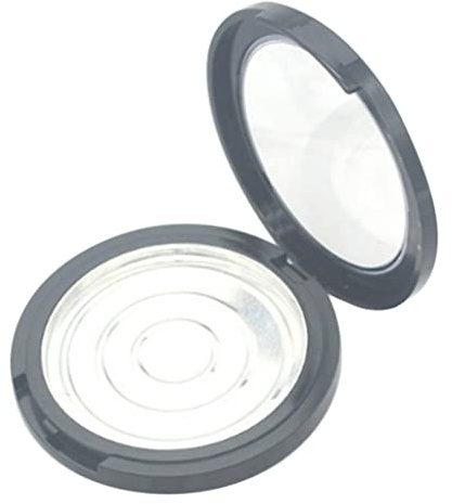 12 g Kosmetik-Behälter für Damen, gepresstes Puder, Rouge, Concealer, Behälter, Box, transparenter Deckel, schwarzer Deckel