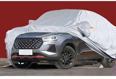 abdeckplane Auto Für Chery Für Tigoo Für 4 Für PRO Autoabdeckung Wasserdicht Allwetter Outdoor Autoabdeckungen Schneesicheres Winddichtes Zubehör Auto abdeckplane