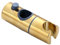 qudkdhs Duschkopfhalter, Duschkopfhalter Universal-Duschhalterung, 20-25 mm verstellbare Duschstange, ABS-Chrom, Badezimmerzubehör Duschkopfhalterung (Farbe: Gold 24 mm)