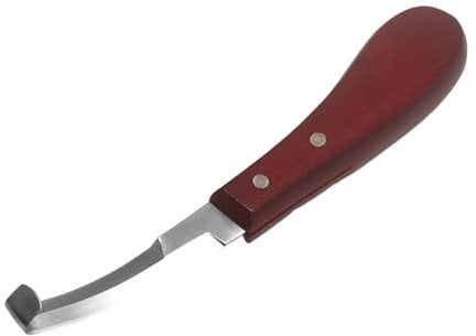 Cuchillo para Pezuñas, Cuchillo de Pezuña de Ganado, Cuchillo Profesional para Pezuñas, Afilado Cuchillo de Pezuña, Corte de Pezuña en Forma de Hoja Recta, Herramientas para Herrador de Caballos