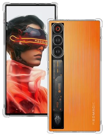 Foluu Für ZTE Nubia RedMagic 10 Air Hülle, Für ZTE Nubia Red Magic 10 Air Handyhülle klar, Kratzfest Verstärkte Ecken TPU Gummi Weiche Haut Silikon Schutzhülle für RedMagic 10 Air 2025 (Kristallklar)
