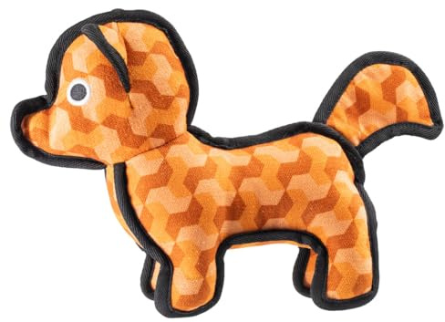 Fox Dog Toy – Soft Plush Squeaky Toy for Dogs – Triple-Stitched Durable Design – Hidden Squeaker Inside – Ideal for Tug, Chew, Fetch, Training & Cuddles – Great for Medium & Large Breeds