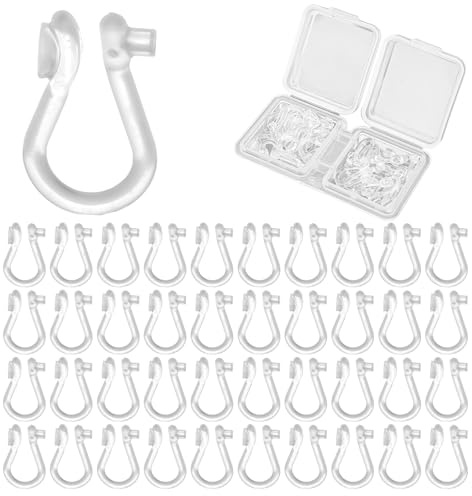 40stk Transparente Ohrclip-Adapter | Unsichtbare Ohrversteller mit Aufbewahrungsbox Kosmetische Ohrkorrektoren Ohne Piercing für Männer Frauen