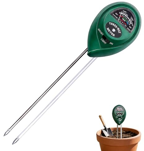 Sylkeov Feuchtigkeitstester für den Boden, Hygrometer für Pflanzen, Blumentöpfe, Bauernhof und Garten, ohne Batterien, präzise Ableitung der Bodenfeuchtigkeit, leicht zu lesen