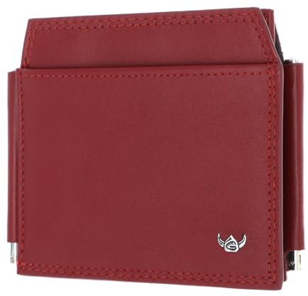 Golden Head Leder Geldklammer Kartenhalter Polo RFID Protect Clip-Scheintasche 1923 Rot dunkelrot