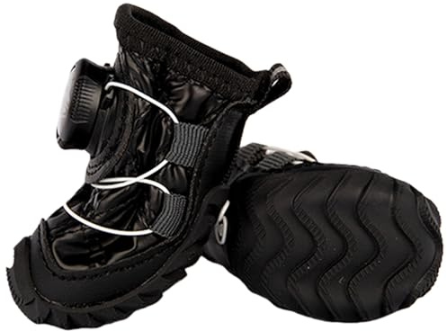 2er Pack Sicherheits Hundestiefel, rutschfeste, wasserfeste Sohlen zum Schutz vor widrigen Wetterbedingungen, bequemer, vielseitiger Hundestiefel