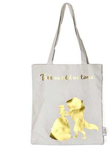 Beauty and the Beast Shopping Bag Floral Half Moon Borse