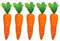 Lorigun 5 Pcs Simulation Carrots Artificial Vegetables Home&Kitchen Decorations