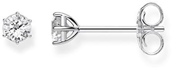 Thomas Sabo Ohrstecker Weißer Stein 925 Sterling Silber H1964-051-14