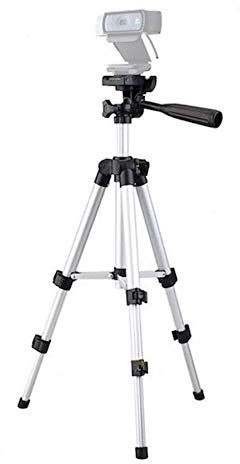 Logitech C920 Tripod,Webcam Tripod Mount Stand for Logitech Webcam Brio 4K, C925e,C922x,C922,C930e,C930,C920,C615-65cm Height Silver