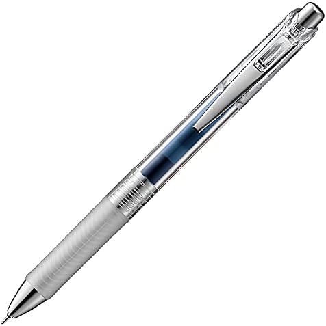 Pentel Energel Pure BLN75TL-Cax Gel-Tintenroller, Nadelspitze, Druckmechanik, Marineblau, 1 Stück (1er Pack)