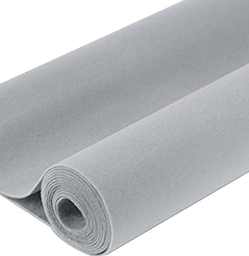 Self Adhesive Velvet Flock Backing Paper Liner for Jewelry Drawer Craft Fabric Peel and Stick Black, Soft Velvet Liner for Drawer DIY 17.7 x 117 (Grey)