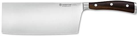 WÜSTHOF Ikon Chinesisches Kochmesser 18 cm, Schwarz,silber