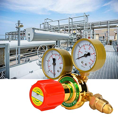 Gasregler, WX-YQE-03/60 Acetylen-Messgerät Gas-Acetylen-Druckminderer für das Brennschweißen von Gasbrennern G5/8 CGA580(Gas Regler)