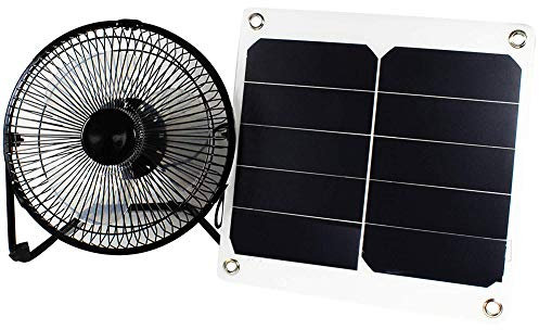 Ventilateur Solaire 10 W Ventilateur Extérieur, Panneau Solaire Ventilation Ventilateur De Refroidissement, Énergie Gratuite Pour Camping-car À Effet De Serre Maison Poulet Maison Extérieure Maison