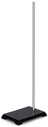 Labasics Lab Stand, 200 x 135 mm Cast Iron Support Ring Stand with 570 mm Rod for Laboratory