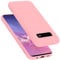 cadorabo silicone case compatible with Samsung Galaxy S10 5G, mobile phone cover for Galaxy S10 5G- impact-resistant, thin, Silky-Soft Touch Full-Body Protective Phone Case - LIQUID PINK