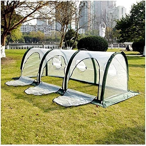 LIOYUHGTFY Mini Serre de Jardin Outsunny Serre Abri pour Plantes Serres - Tissu Oxford 210D - Conception à glissière - Jardinage Transparent résistant à l'usure 300X100x100cm 1025(Color:Clear;Size