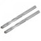 sourcing map 10mm Cutting Dia Cemented Carbide Twist Extra Long Drill Bit with Round Straight Shank for Hardened Steel Stainless Steel, 150mm Length 2 Pcs
