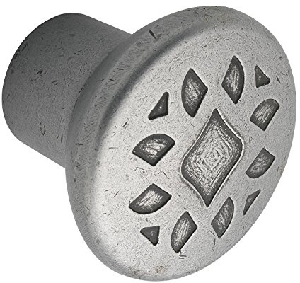 OBF 73 7075 22 verzinnt antik Grimme Djerba Schubladenknopf ø 35 mm, Möbelknauf, rund abgeflacht Tiefe 29 mm Möbelknopf ZN