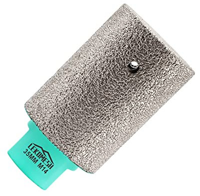 Fresa de Diamante 35mm x M14 - LEKOMESH Broca de Fresado de Diamante para Ampliación Dar Forma Borde Hoyos de Porcelánico Cerámica Mármol Granito Encimera,Plano