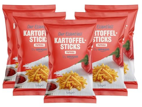 by Amazon Kartoffelsticks Paprika, 125g (Packung mit 5)