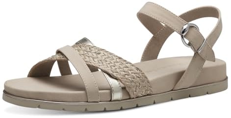 Tamaris Damen Sandalen Undefined Vegan Sommer; SHELL COMBINED/beige; 40